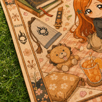 Orihime's Quiet Picnic - Sakura-Bordered Floor Composition - main