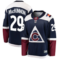 Colorado Avalanche Nathan MacKinnon Navy jersey – view 1