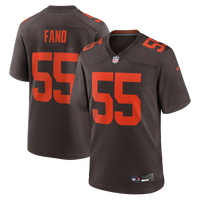 Cleveland Browns Spencer Fano Brown jersey – view 1