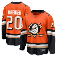 Anaheim Ducks Chris Kreider Orange jersey – view 1