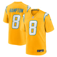 Los Angeles Chargers Omarion Hampton Gold jersey – view 2