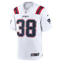 New England Patriots Rhamondre Stevenson White jersey – view 3