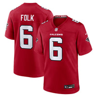Atlanta Falcons Nick Folk Red jersey – view 1