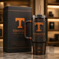 TENN Heritage - The Amber T on a Weathered Vintage Panel - main