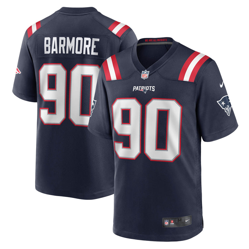 New England Patriots Christian Barmore Navy jersey – view 1