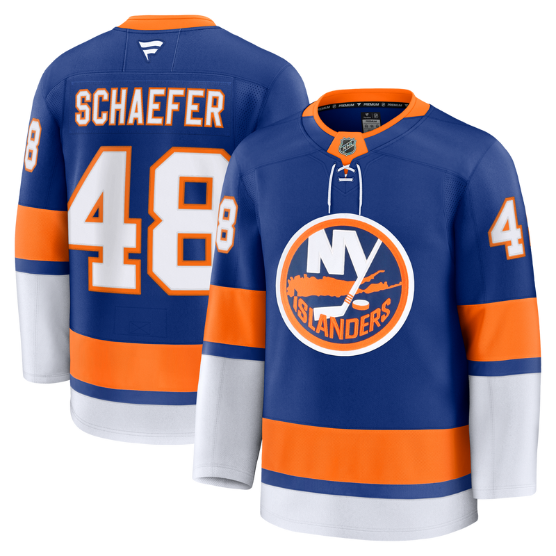 New York Islanders Matthew Schaefer Royal jersey – view 1