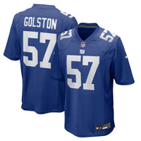 New York Giants Chauncey Golston Royal jersey – view 1