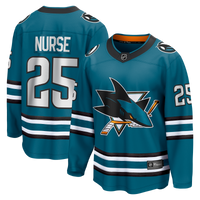 San Jose Sharks Darnell Nurse Teal jersey – view 2