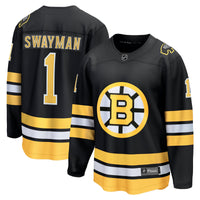 Boston Bruins Jeremy Swayman Black jersey – view 1