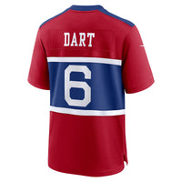 New York Giants Jaxson Dart Red jersey – view 4
