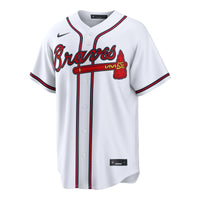 Atlanta Braves Mauricio Dubón White jersey – view 3