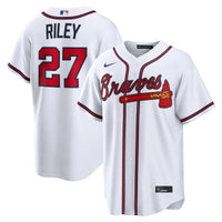 Atlanta Braves Austin Riley White jersey – view 2