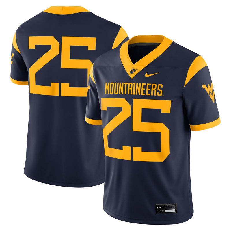 West Virginia Mountaineers Navy jersey – view 1