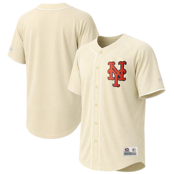 New York Mets Stitches Cream Fashion Jersey