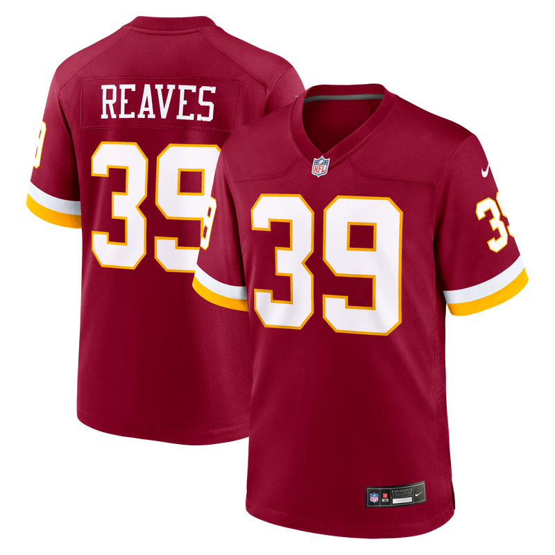 Washington Commanders Jeremy Reaves Burgundy jersey – view 1
