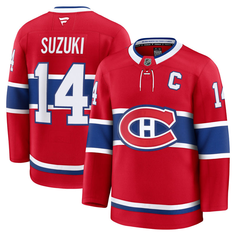 Montreal Canadiens Nick Suzuki Red jersey – view 1