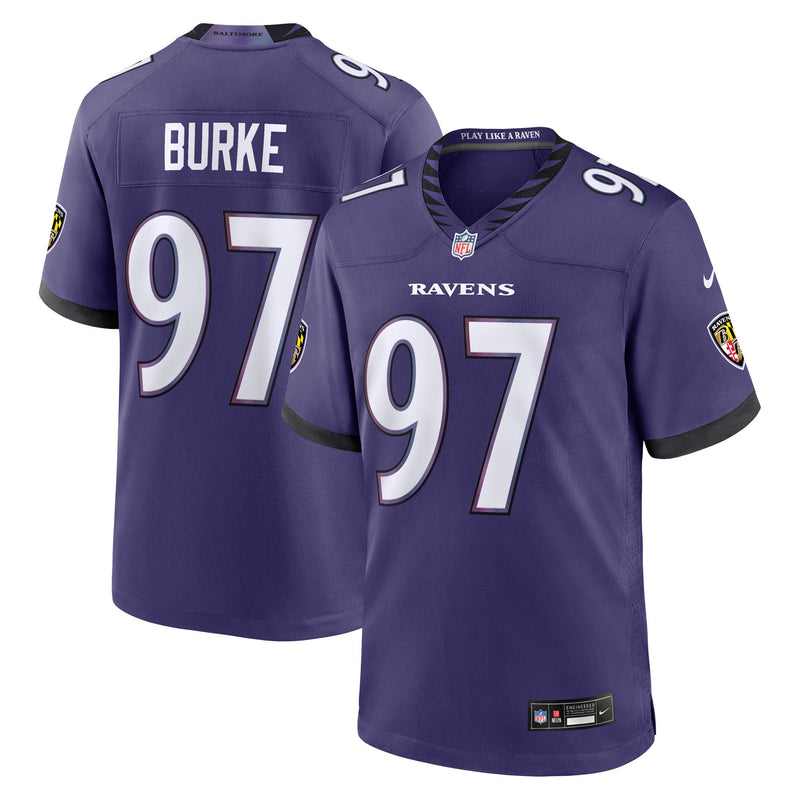 Baltimore Ravens Ethan Burke Purple jersey – view 1