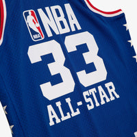 NBA Mitchell & Ness Kareem Abdul-Jabbar 1985 Swingman Authentic Jersey All-Star - Royal Blue – view 5