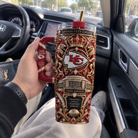 KC Regalia - Ornamental Crest Tumbler in Crimson and Gold - main
