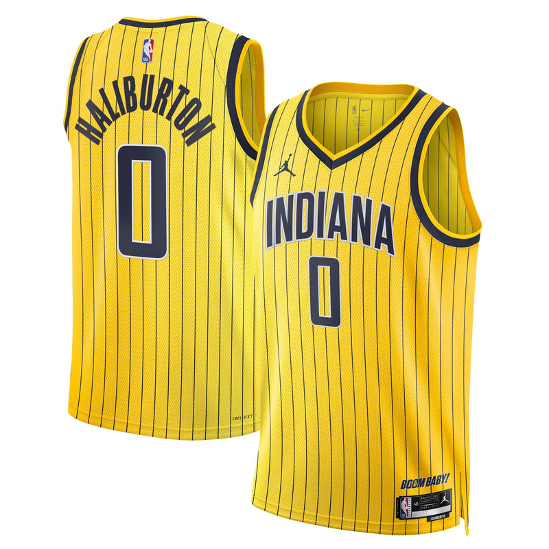Indiana Pacers Tyrese Haliburton - Gold jersey – view 1
