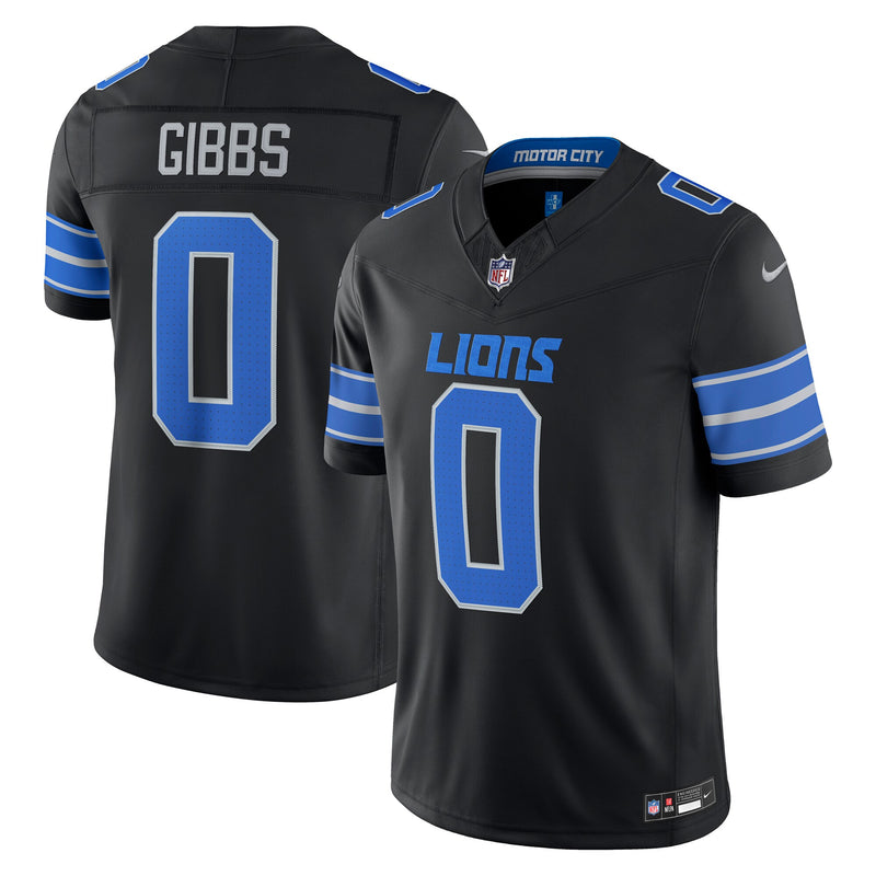 Detroit Lions Jahmyr Gibbs Black jersey – view 1