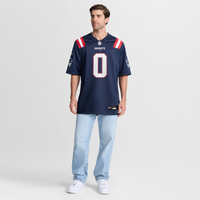 New England Patriots Christian Gonzalez Navy jersey – view 8