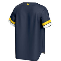 Michigan Wolverines Spirit Baseball Navy jersey – view 4