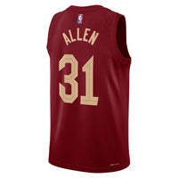Cleveland Cavaliers Jarrett Allen - Maroon jersey – view 3