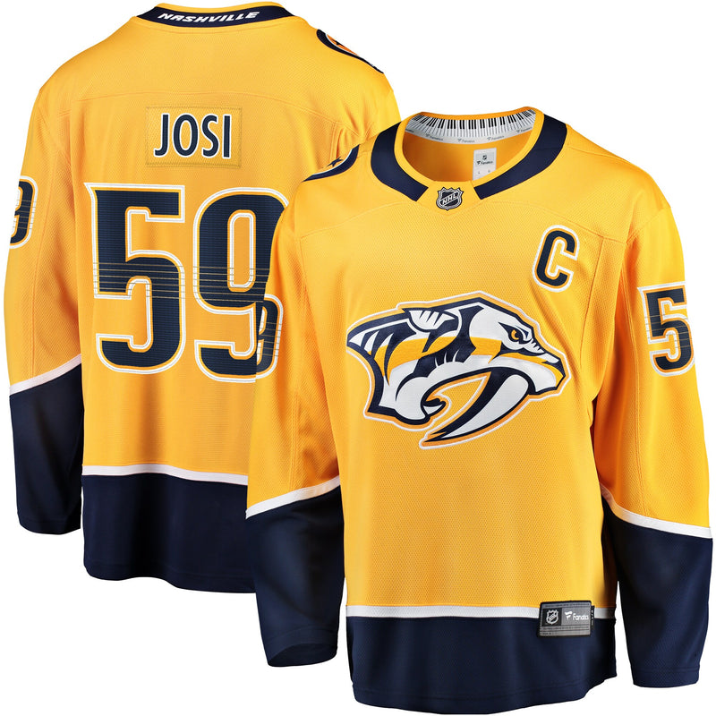 Nashville Predators Roman Josi Gold jersey – view 1