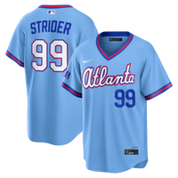 Atlanta Braves Spencer Strider Blue jersey – view 1