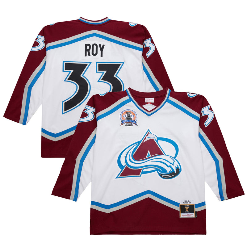 Colorado Avalanche Patrick Roy White jersey – view 1