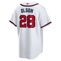 Atlanta Braves Matt Olson White jersey – view 4