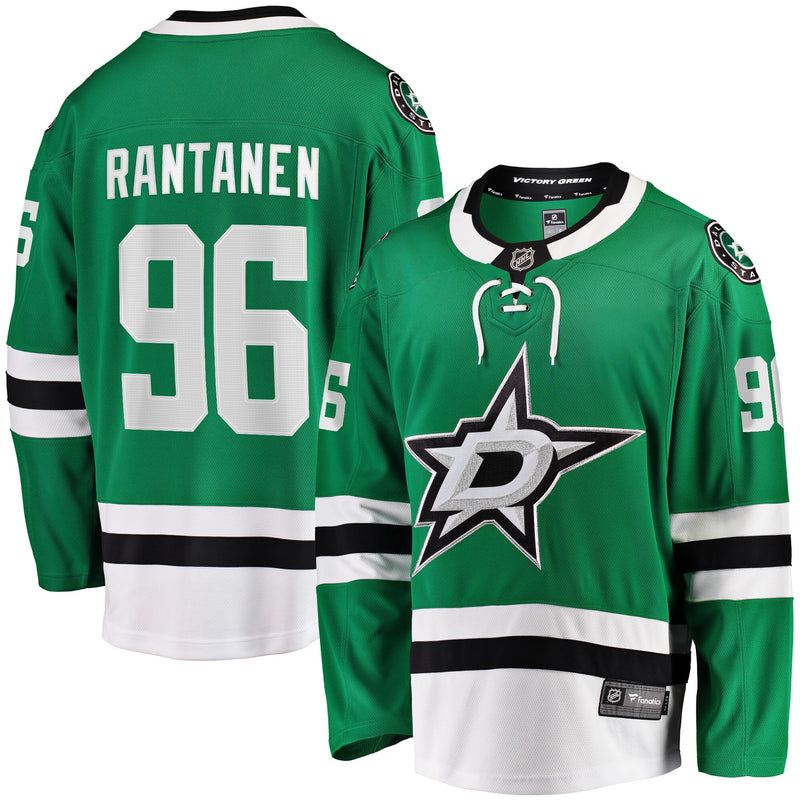 Dallas Stars Mikko Rantanen Green jersey – view 1