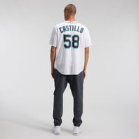 Seattle Mariners Luis Castillo White jersey – view 6