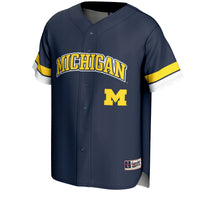 Michigan Wolverines Spirit Baseball Navy jersey – view 3