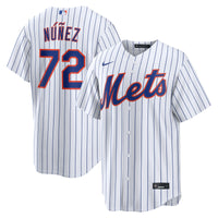 New York Mets Dedniel Núñez White jersey – view 1
