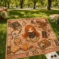 Orihime's Quiet Picnic - Sakura-Bordered Floor Composition - main