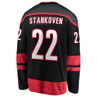Carolina Hurricanes Logan Stankoven Black jersey – view 4
