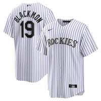 Colorado Rockies Charlie Blackmon White jersey – view 1