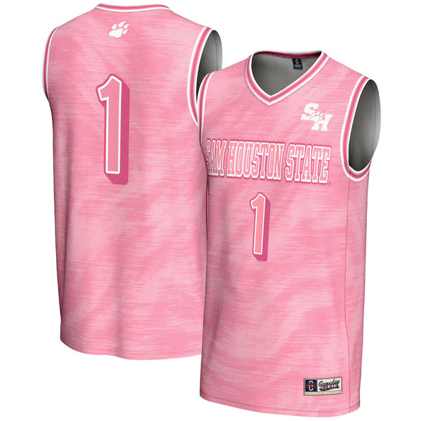 #1 Sam Houston State Bearkats GameDay Greats Lightweight Basketball Fashion Jersey - Pink