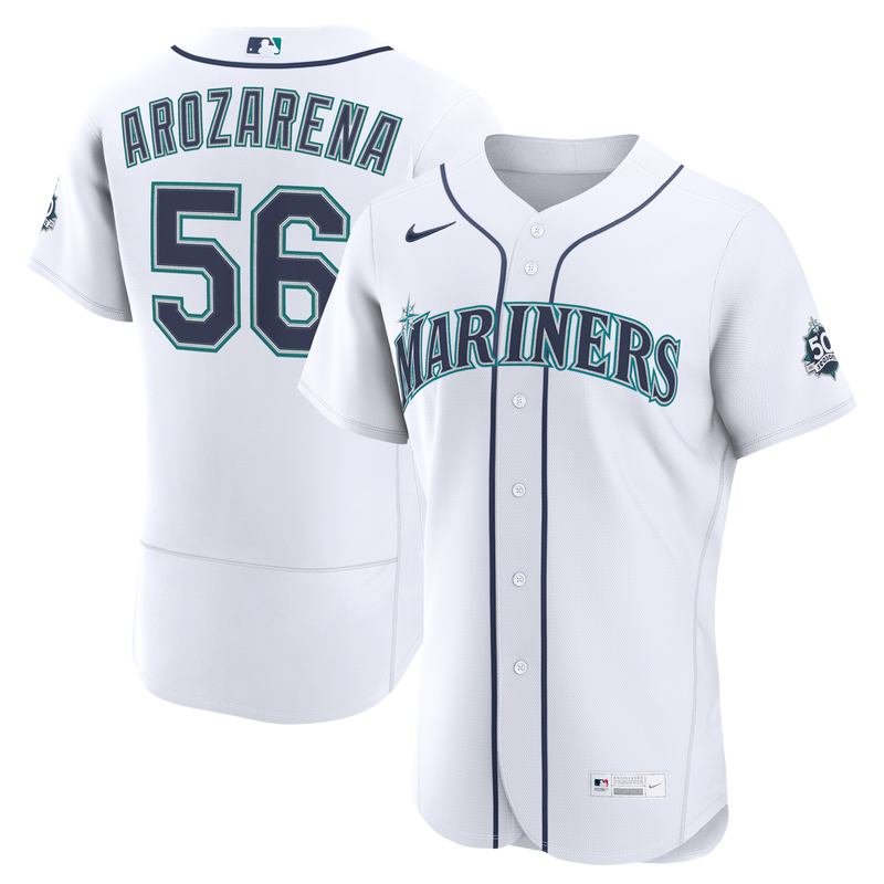 Seattle Mariners Randy Arozarena White jersey – view 1