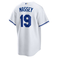 Kansas City Royals Michael Massey White jersey – view 4