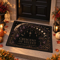 Crescent of Velvet - Moonlit Gothic Doormat with Quiet Presence - main