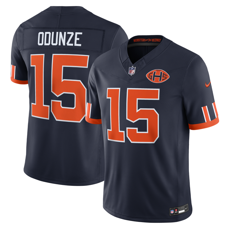 Chicago Bears Rome Odunze Navy jersey – view 1