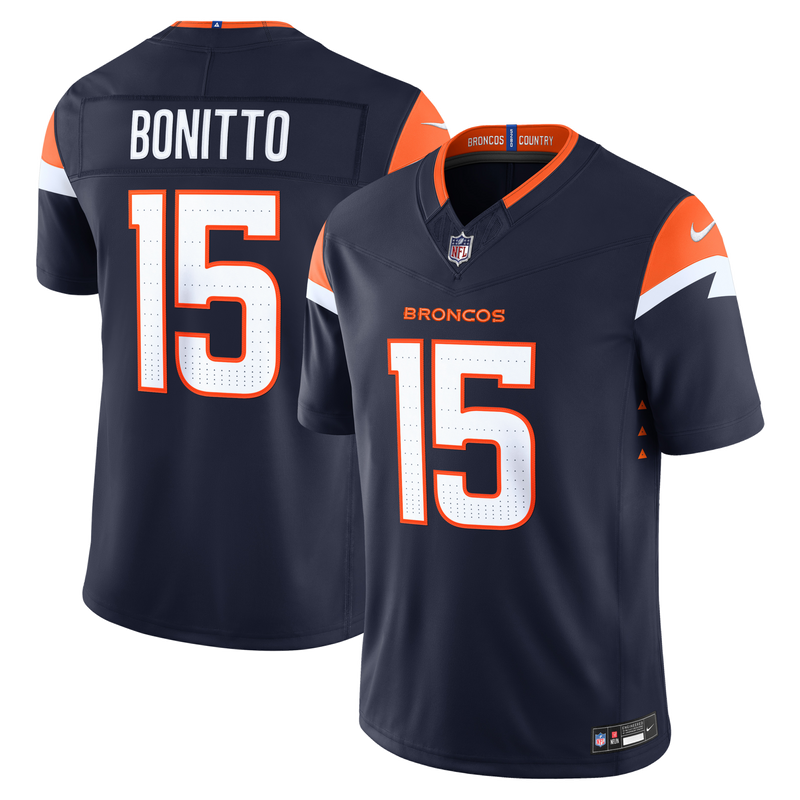 Denver Broncos Nik Bonitto Navy jersey – view 1