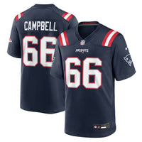 New England Patriots Will Campbell Navy jersey – view 1