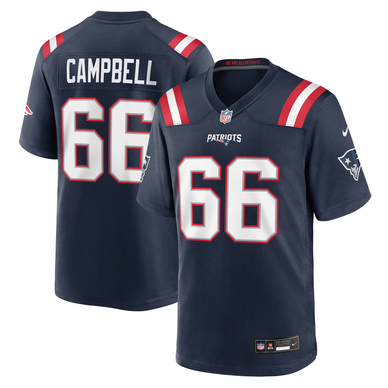 New England Patriots Will Campbell Navy jersey – view 1