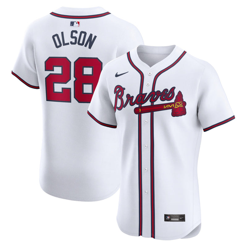 Atlanta Braves Matt Olson White jersey – view 1