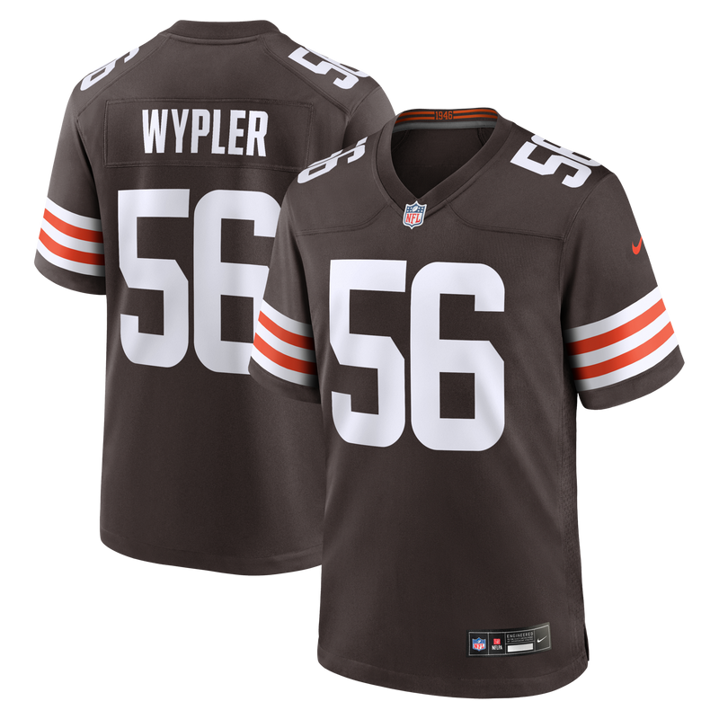 Cleveland Browns Luke Wypler Brown jersey – view 1