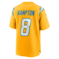 Los Angeles Chargers Omarion Hampton Gold jersey – view 4